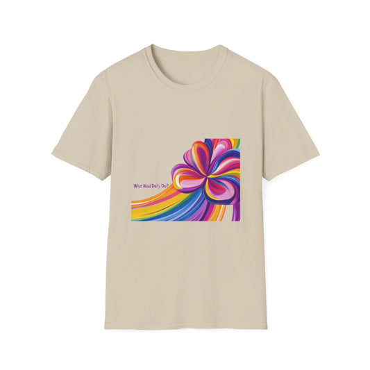 What Would Dolly Do Rainbow Flower T-Shirt | LGBTQ+ Pride Unisex Tee | Country Music Fan Gift