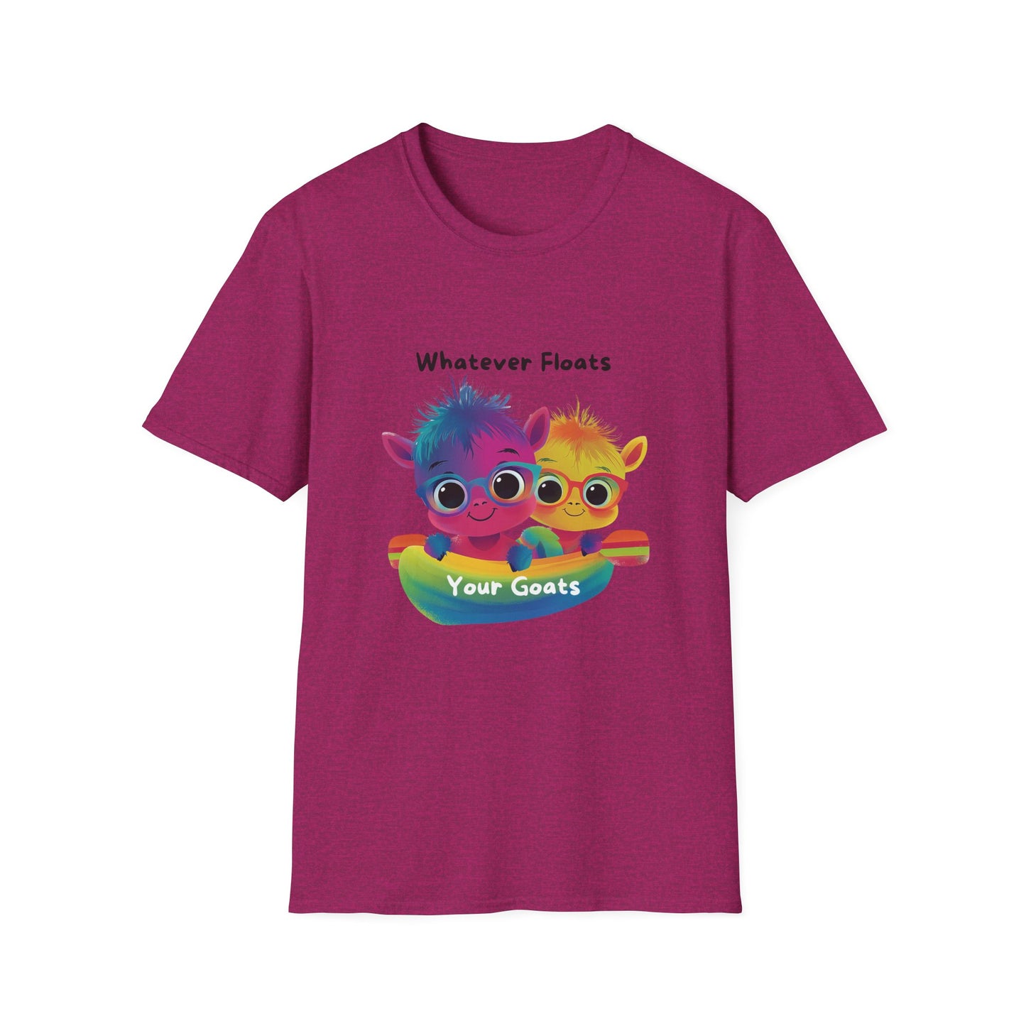 Whatever Floats Your Goats Rainbow Pride T-Shirt | Cute LGBTQ+ Tee