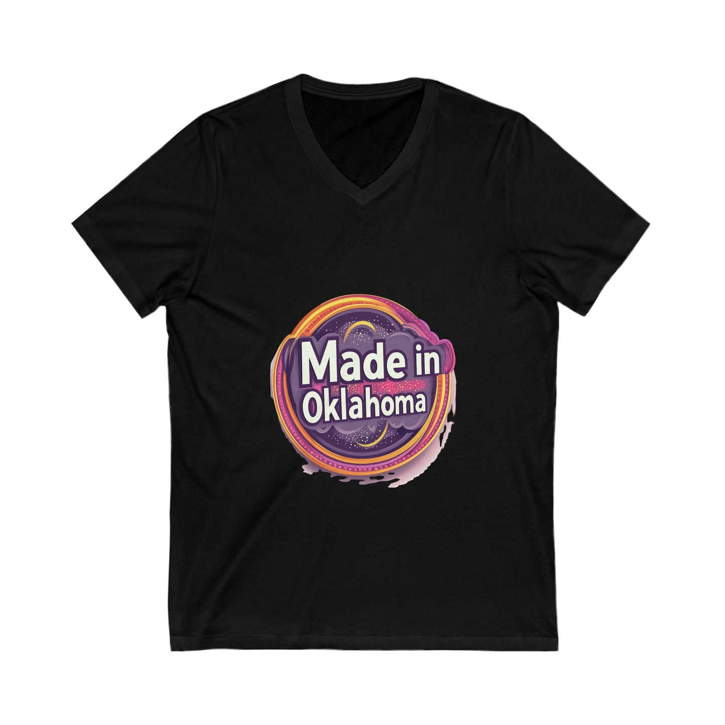 Made in Oklahoma Retro V-Neck T-Shirt | Vintage State Pride Unisex Tee