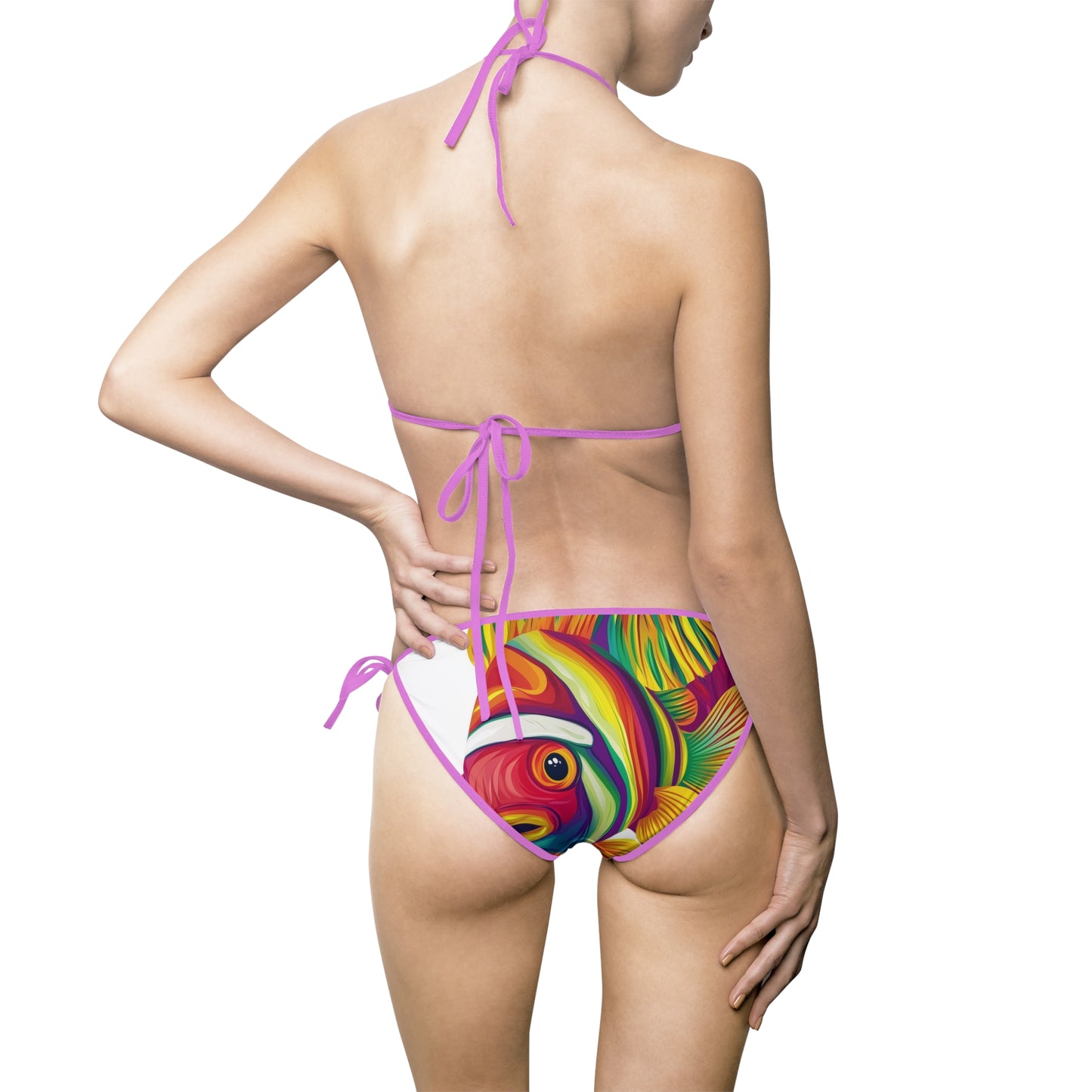 Psychedelic Fish Eye Bikini | Vibrant Art Swimsuit