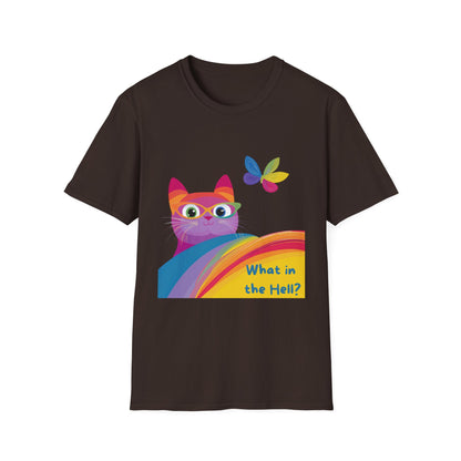 Kawaii Rainbow Cat T-Shirt | LGBTQ+ Pride Activist Kitty Tee | Cute Protest Fashion
