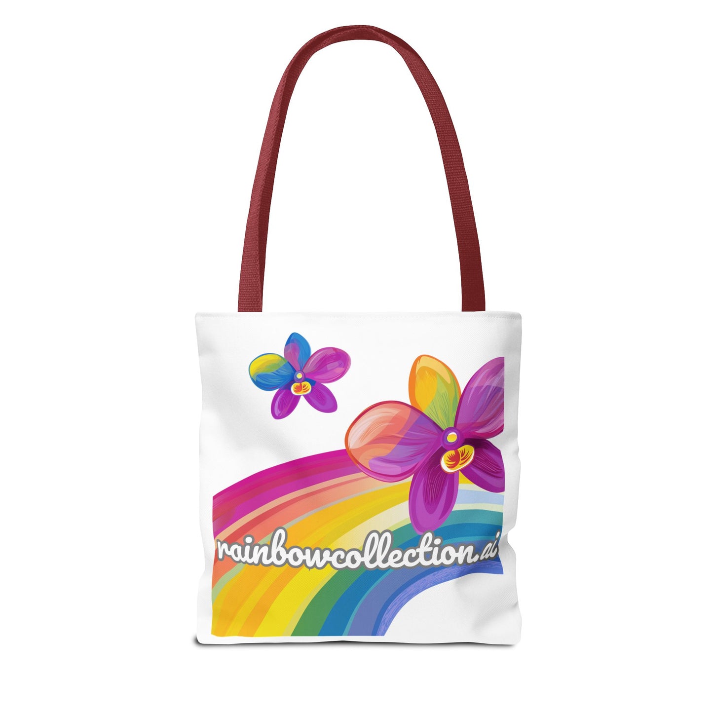 Rainbow Love Tote Bag | Floral Pride Design | LGBTQ+ Activist Accessory