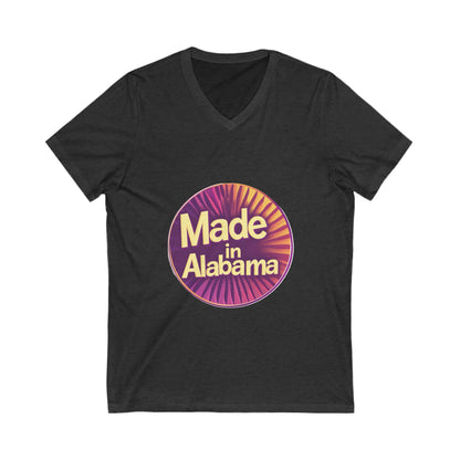 Made in Alabama Retro V-Neck T-Shirt | Vintage State Pride Unisex Tee