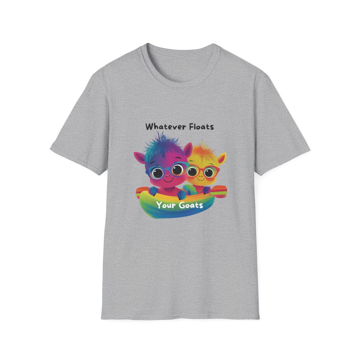 Whatever Floats Your Goats Rainbow Pride T-Shirt | Cute LGBTQ+ Tee