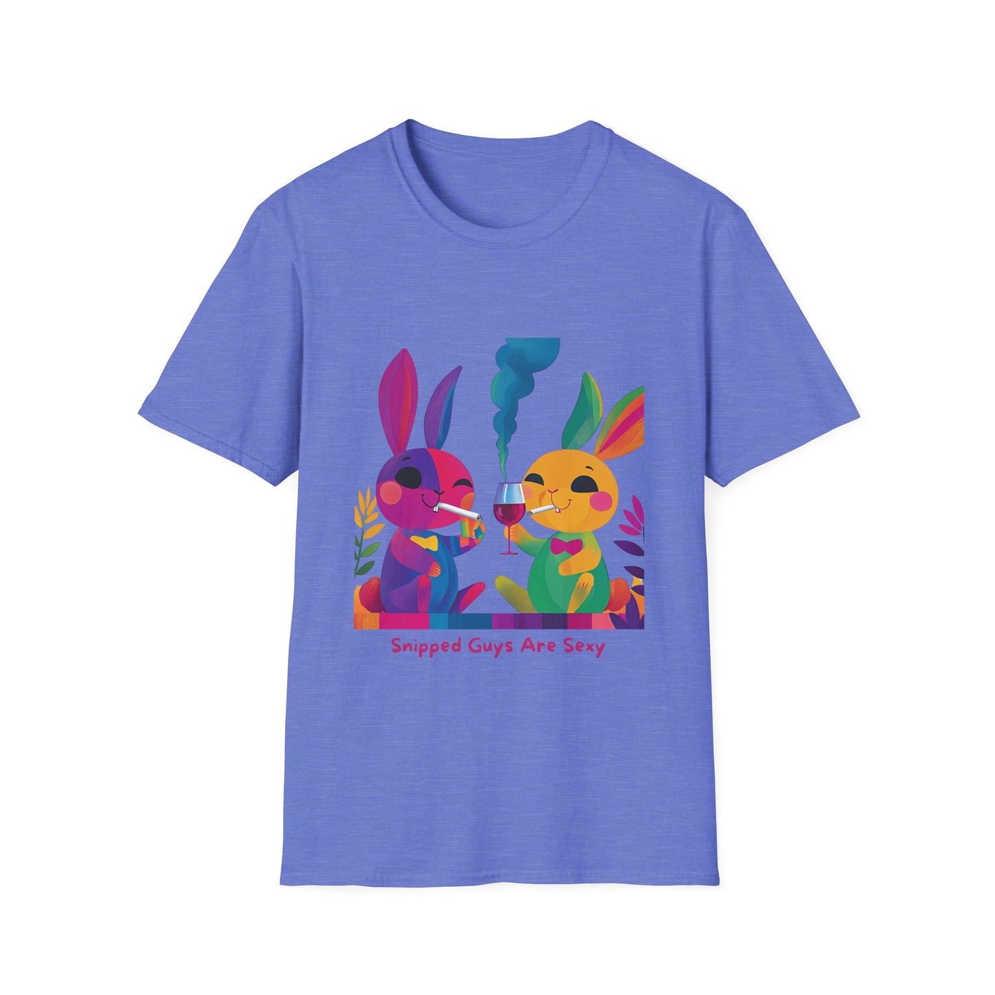Snipped Guys Are Sexy T-Shirt | Kawaii Bunny Activism | LGBTQ+ Pride Unisex Tee