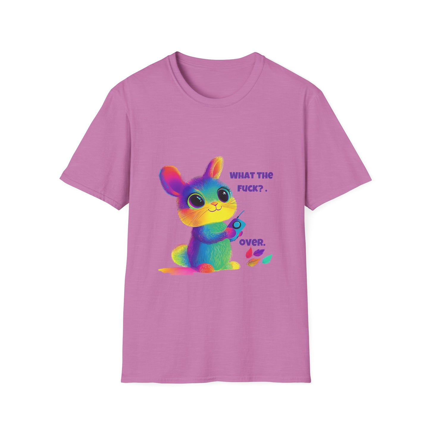 Rainbow Bunny WTF T-Shirt | Kawaii Pastel Activism Tee
