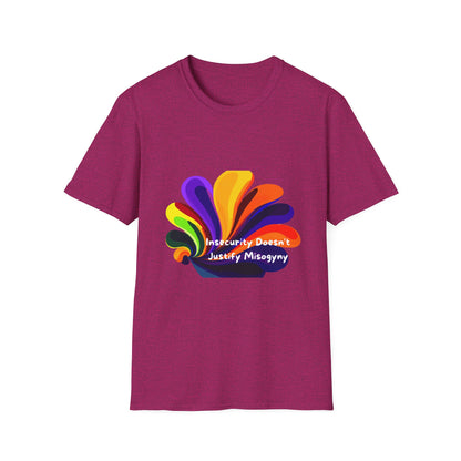 Insecurity Doesn't Justify Misogyny Rainbow Pride T-Shirt