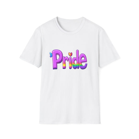 Rainbow Pride 3D Typography T-Shirt | LGBTQ+ Unisex Tee