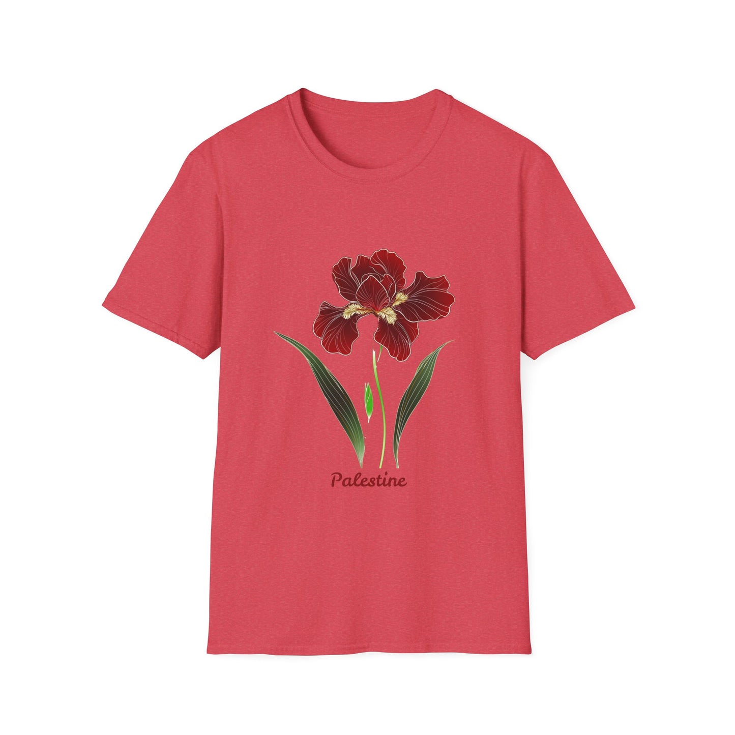 Palestine Iris Flower Unisex T-Shirt | Solidarity Cotton Tee