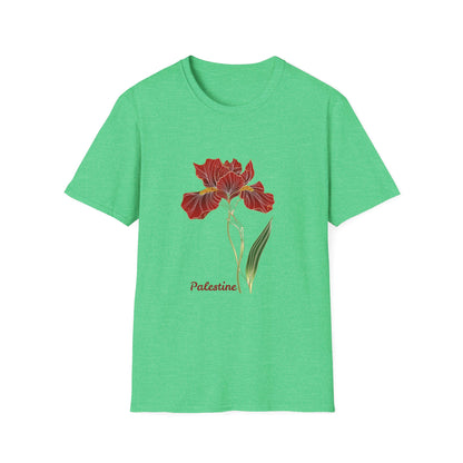 Palestine Iris Flower Unisex T-Shirt | Solidarity Cotton Tee