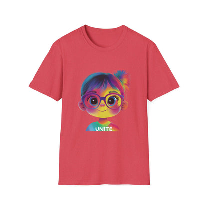 Rainbow Unity Kawaii T-Shirt | LGBTQ+ Pride Tee | Inclusive Activist Wear