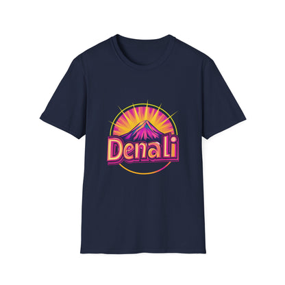 Retro Denali National Park T-Shirt | Vintage Mountain Sunset Unisex Tee
