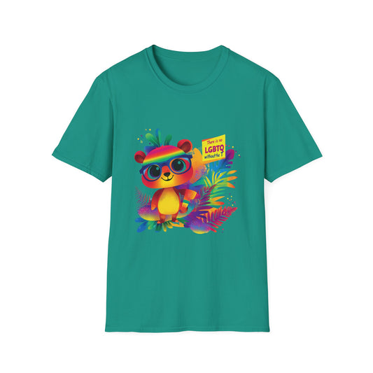 Kawaii Rainbow Panda LGBTQ Pride T-Shirt | Cute Activist Unisex Tee