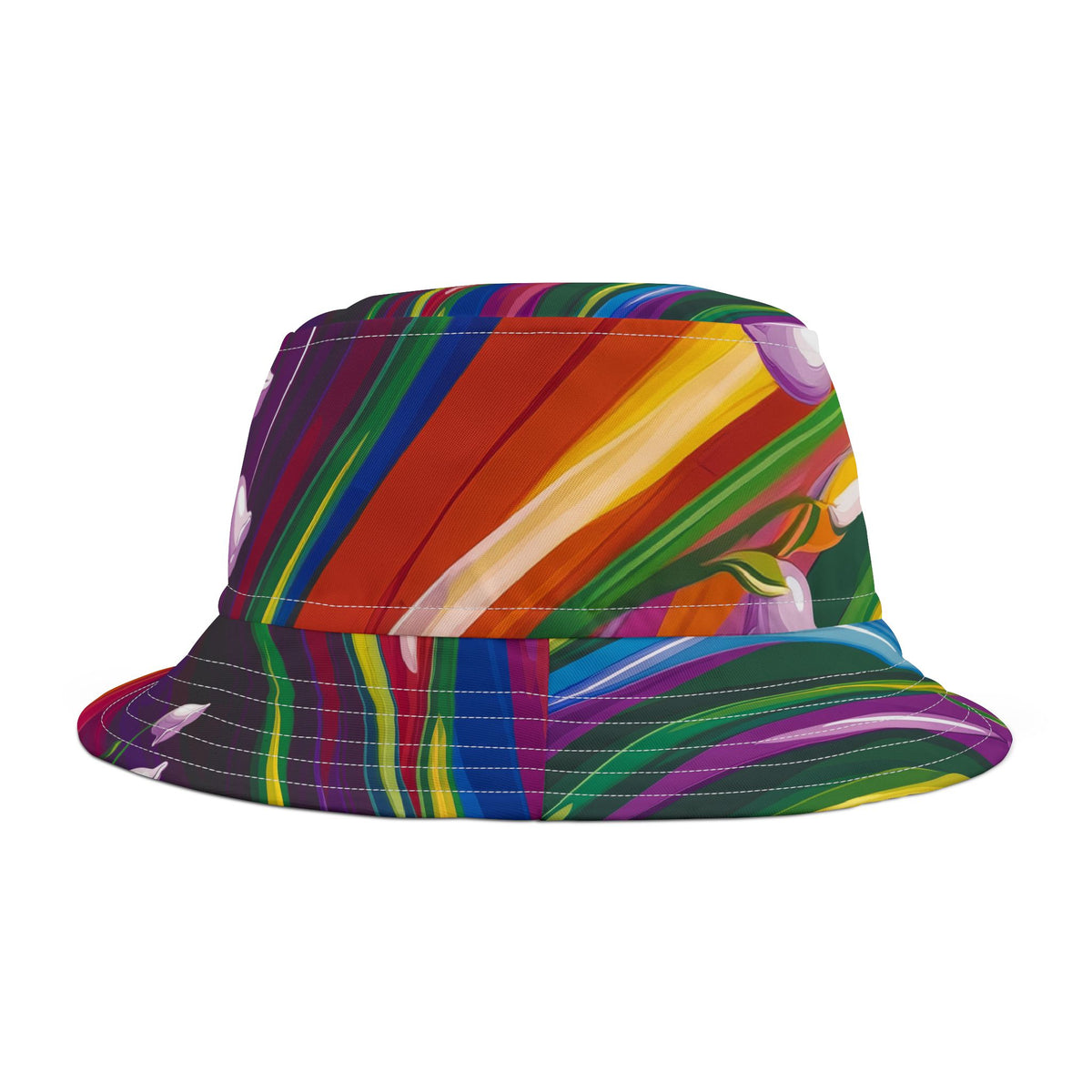 Free people Leslie Hat by Parsi hat Stylish Multicolor Bucket Hat Bucket hat / Fisherman hat with African print - Multi color  main image 3