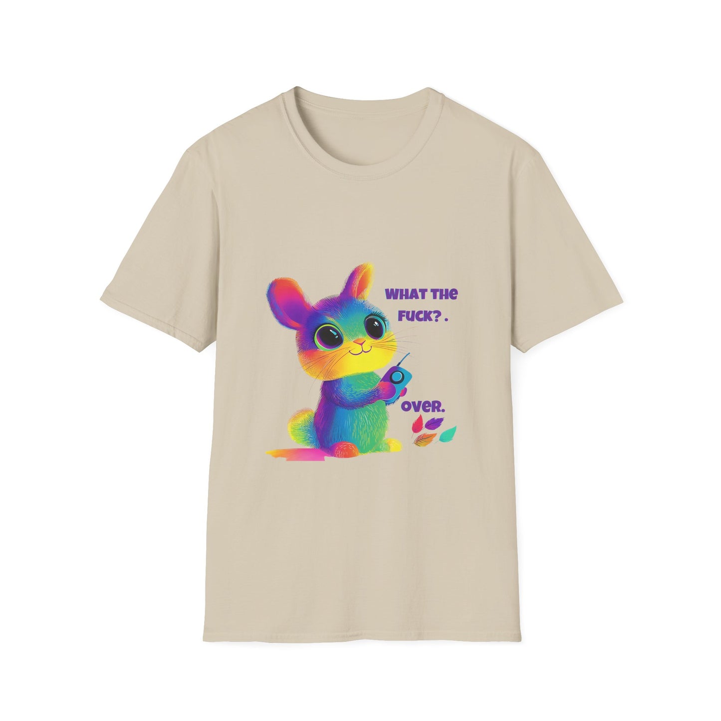 Rainbow Bunny WTF T-Shirt | Kawaii Pastel Activism Tee