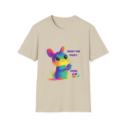 Rainbow Bunny WTF T-Shirt | Kawaii Pastel Activism Tee