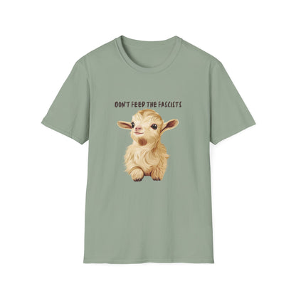 Cute Baby Goat Anti-Fascist T-Shirt | Kawaii Activism Unisex Tee