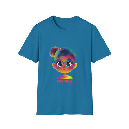 Rainbow Inspire Kids T-Shirt | Colorful Positive Message Tee