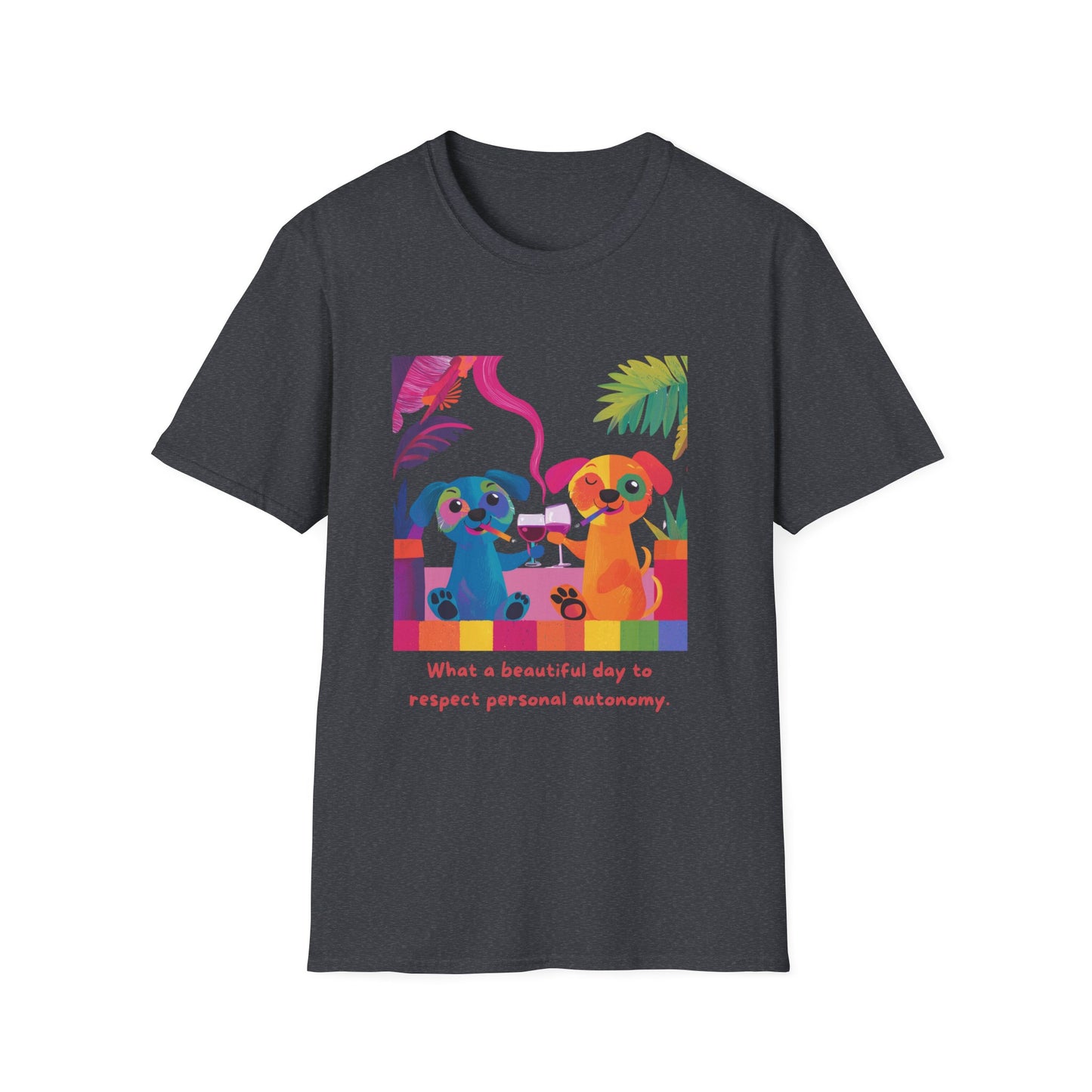 Respect Autonomy Dogs T-Shirt | Kawaii Activist Tee