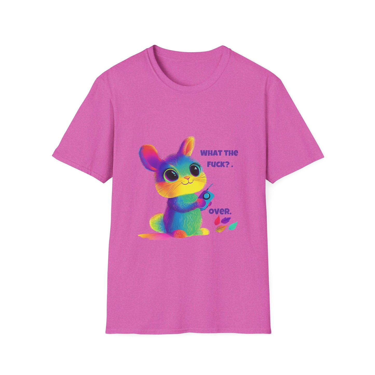 Rainbow Bunny WTF T-Shirt | Kawaii Pastel Activism Tee
