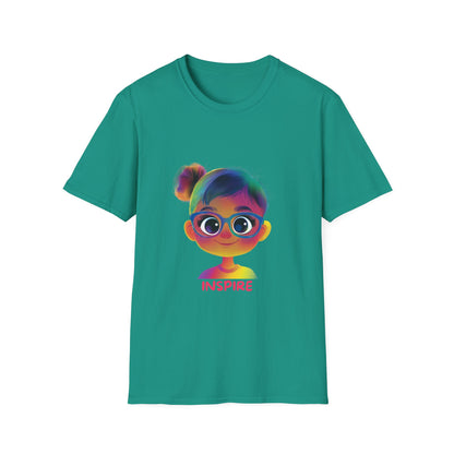 Rainbow Inspire Kids T-Shirt | Colorful Positive Message Tee