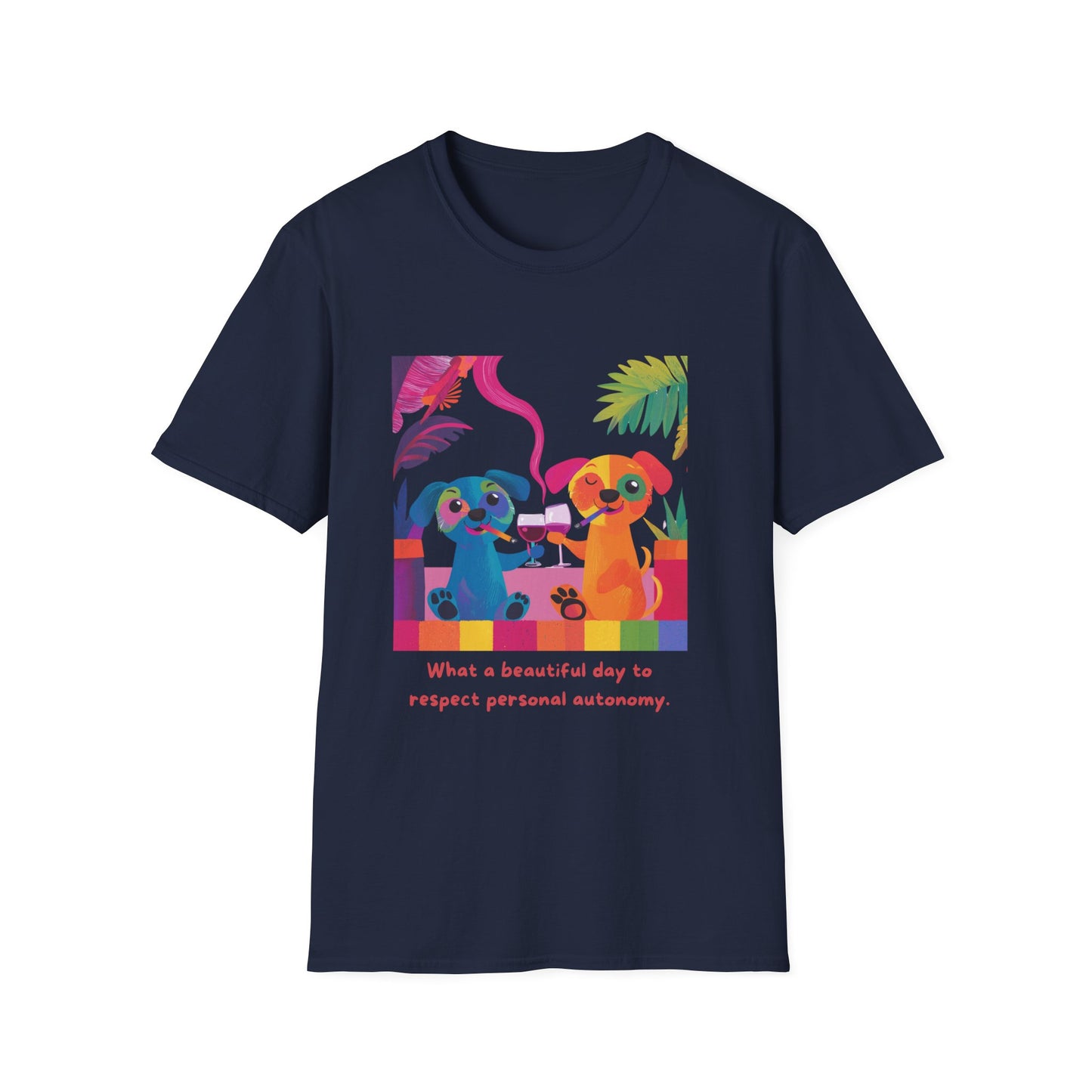 Respect Autonomy Dogs T-Shirt | Kawaii Activist Tee