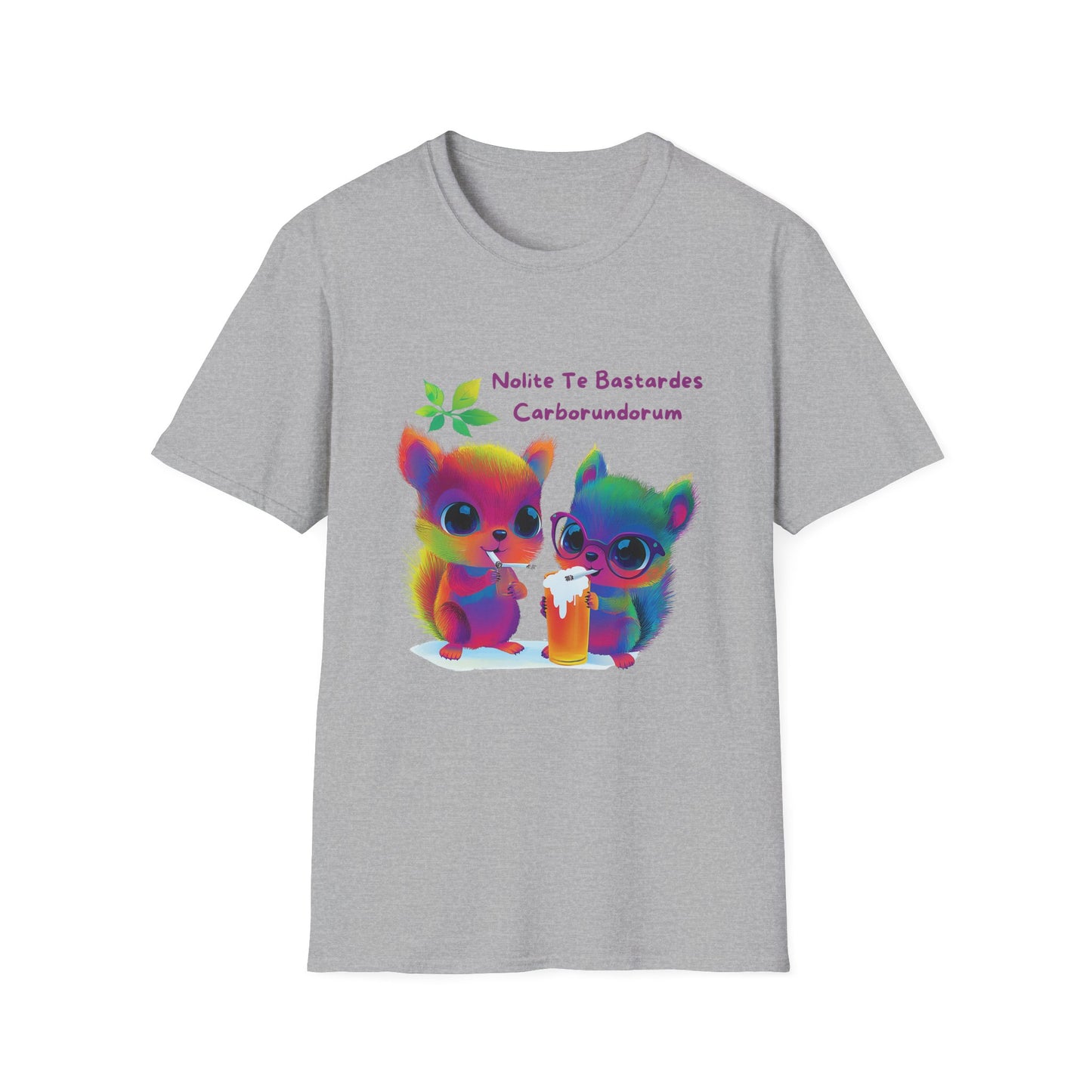 Rainbow Squirrels Anti-Fascist T-Shirt | Kawaii Protest Tee