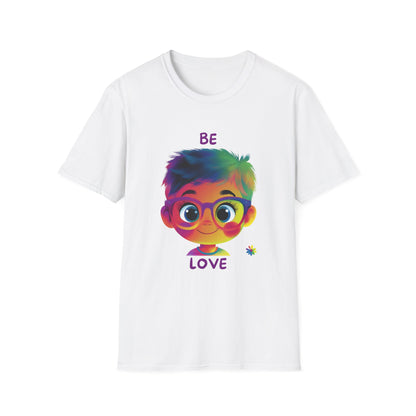 Be Love Rainbow Hair Character T-Shirt | Cute Pride Tee