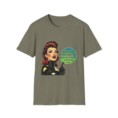 Retro Pin-Up TV Quote T-Shirt | Pink Unisex Tee