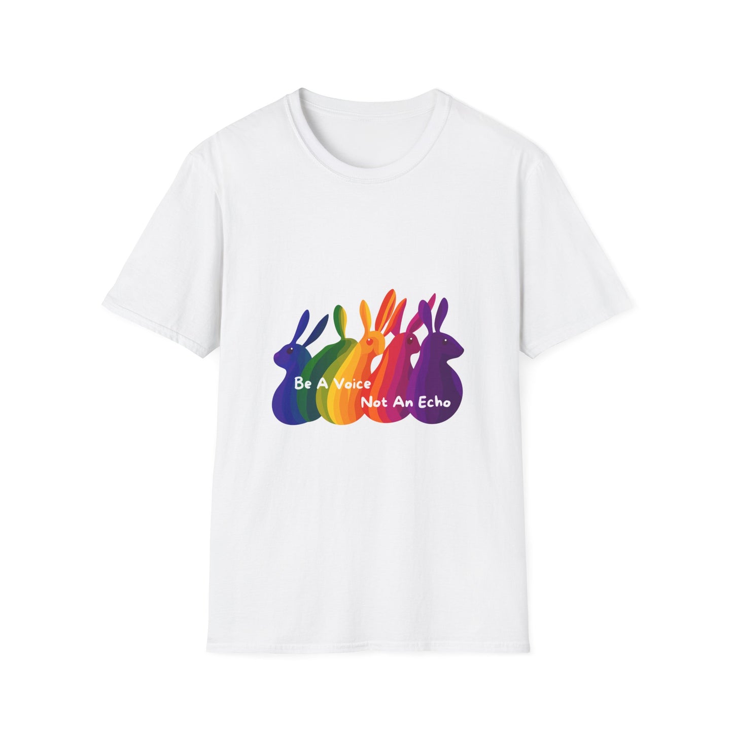 Rainbow Voice Not Echo Activism T-Shirt | Pride Resistance Tee
