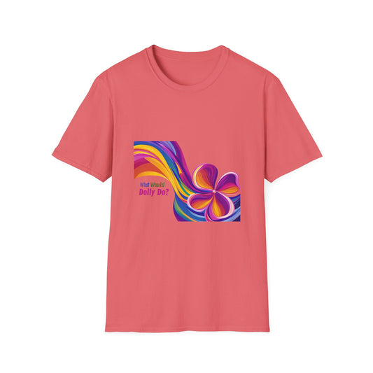 What Would Dolly Do Rainbow Flower T-Shirt | LGBTQ+ Pride Unisex Tee | Country Music Fan Gift