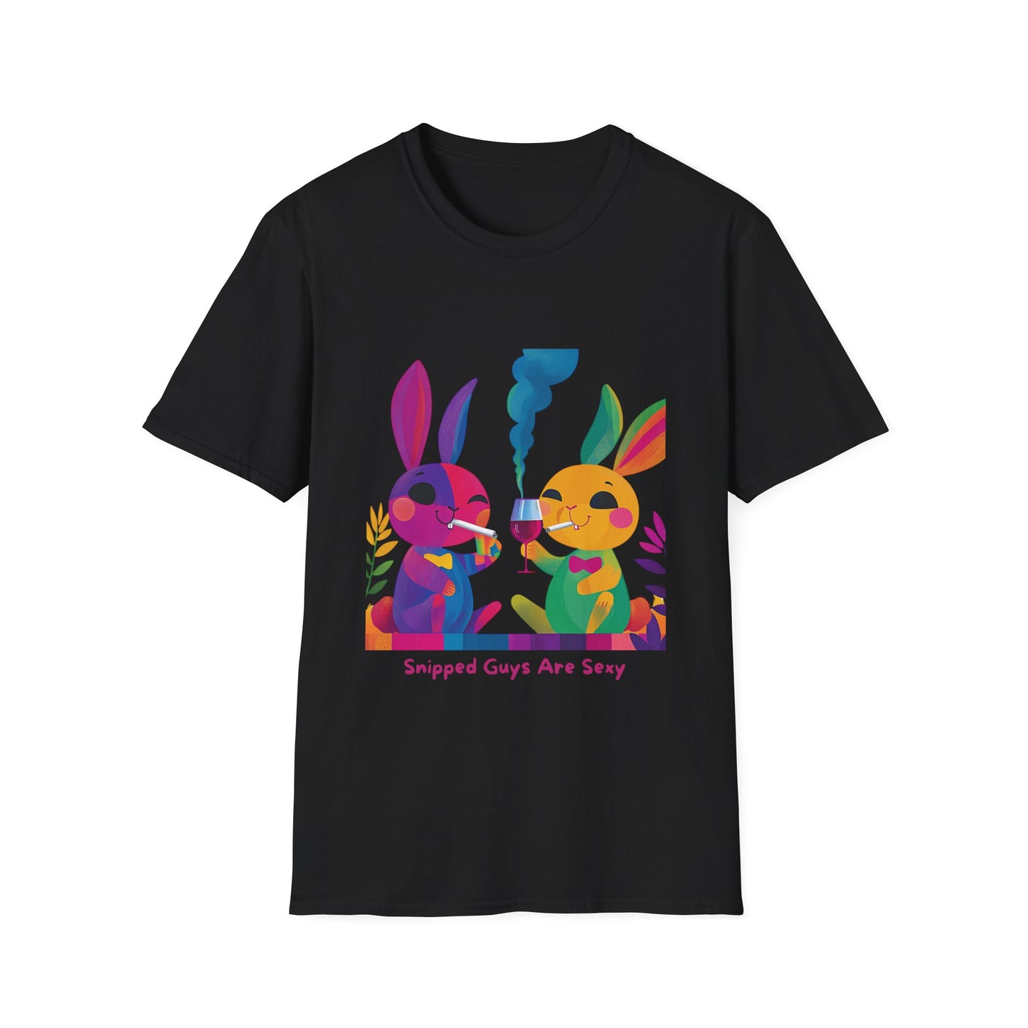Snipped Guys Are Sexy T-Shirt | Kawaii Bunny Activism | LGBTQ+ Pride Unisex Tee