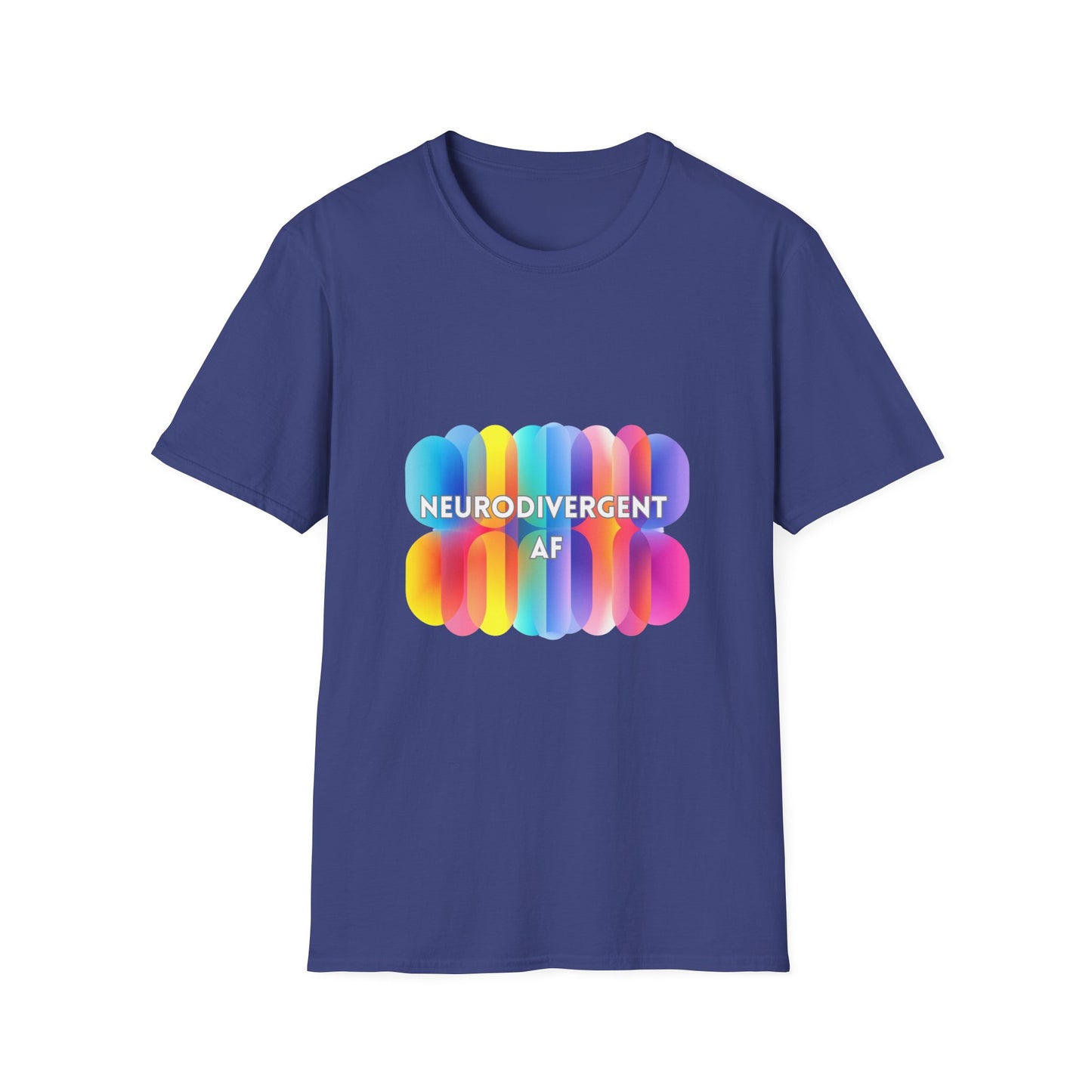 Neurodivergent AF Rainbow T-Shirt | LGBTQ+ Pride Neurodiversity Tee