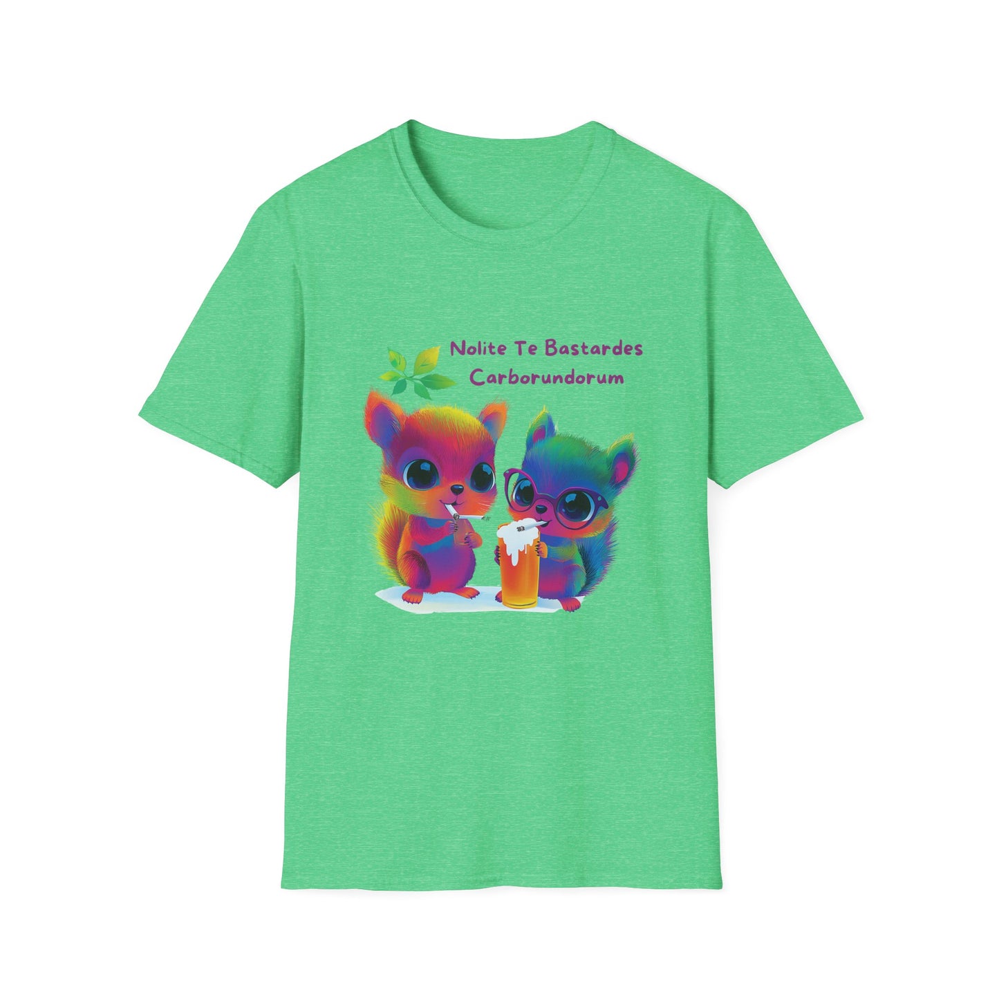 Rainbow Squirrels Anti-Fascist T-Shirt | Kawaii Protest Tee