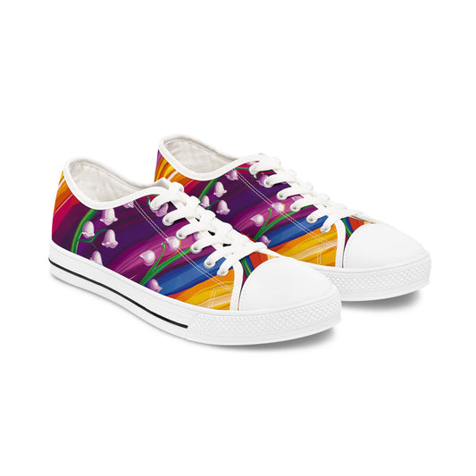 Rainbow Pride Lily Sneakers | LGBTQ+ Low Top Canvas Shoes