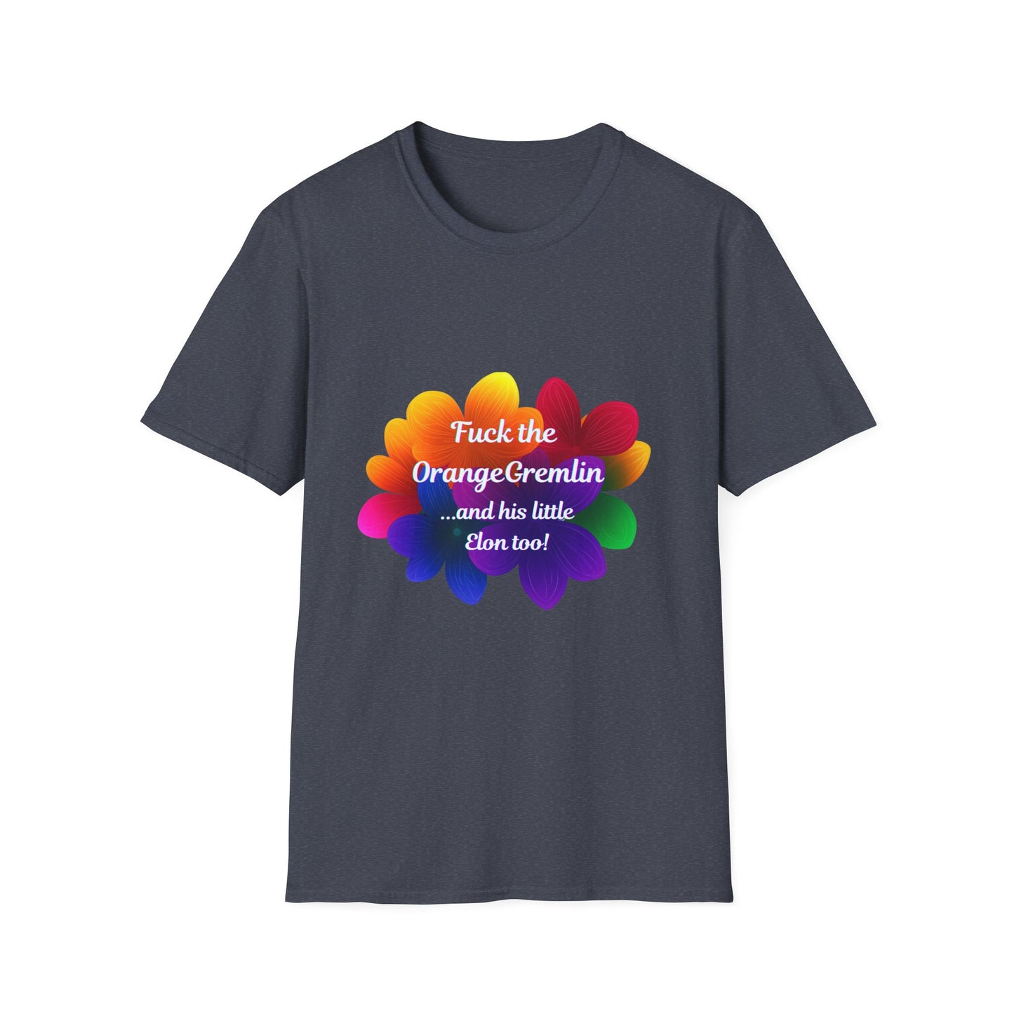 Rainbow Resistance Unisex T-Shirt | Anti-Fascist Flower Power Tee
