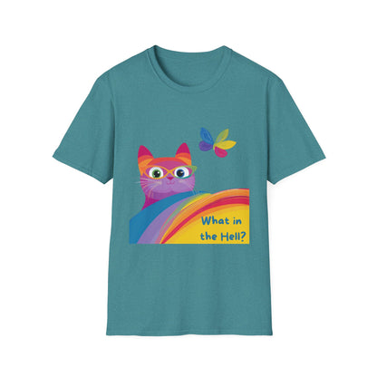 Kawaii Rainbow Cat T-Shirt | LGBTQ+ Pride Activist Kitty Tee | Cute Protest Fashion