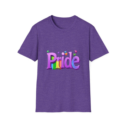 Rainbow Pride 3D Typography T-Shirt | LGBTQ+ Unisex Tee