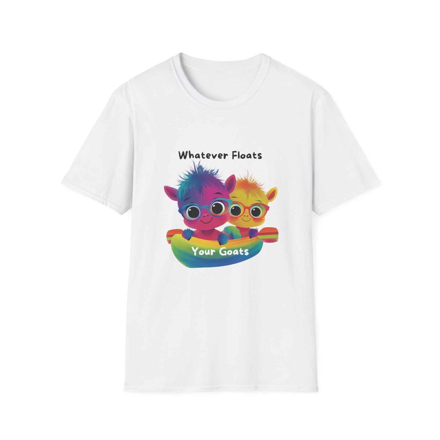 Whatever Floats Your Goats Rainbow Pride T-Shirt | Cute LGBTQ+ Tee