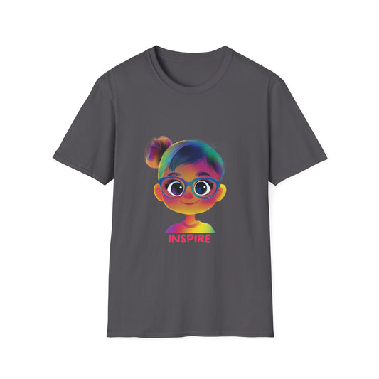 Rainbow Inspire Kids T-Shirt | Colorful Positive Message Tee