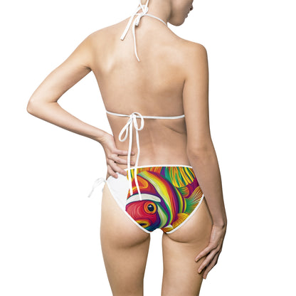 Psychedelic Fish Eye Bikini | Vibrant Art Swimsuit