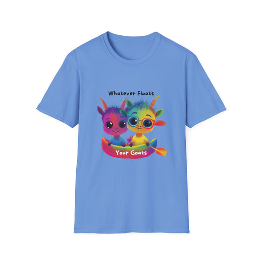 Whatever Floats Your Goats Rainbow Pride T-Shirt | Kawaii LGBTQ Tee