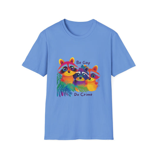 Rainbow Raccoon Pride T-Shirt | Cute LGBTQ Kawaii Animal Unisex Tee