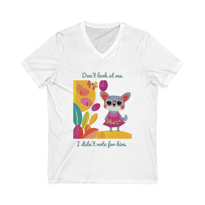 Kawaii Cat Resistance V-Neck | Cute Political Statement Shirt | Unisex Activist Tee