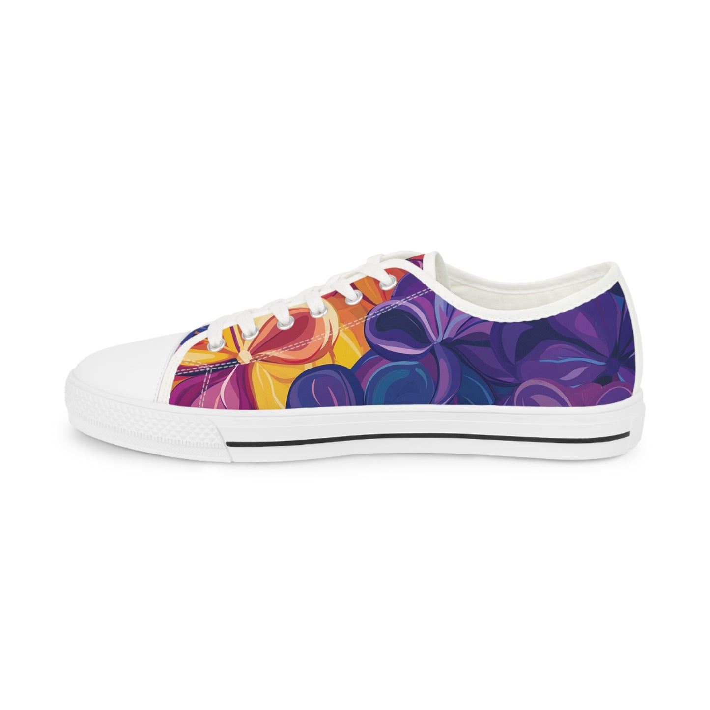 Vibrant Floral Low Top Canvas Sneakers | Spring Fling Collection