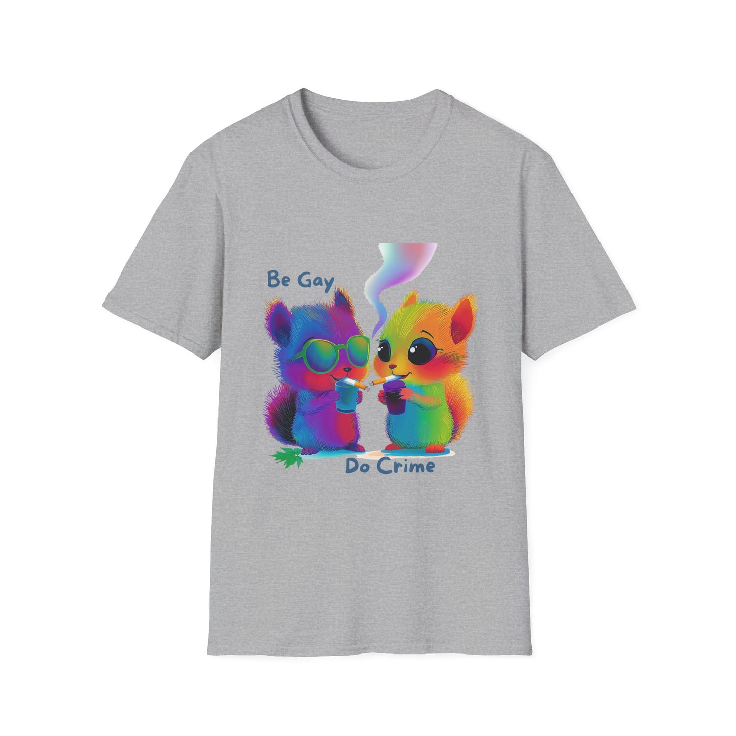 Be Gay Do Crime Kawaii T-Shirt | LGBTQ+ Pride Unisex Tee