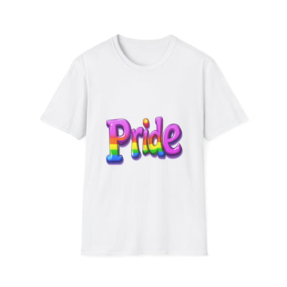Rainbow Pride 3D Typography T-Shirt | LGBTQ+ Unisex Tee