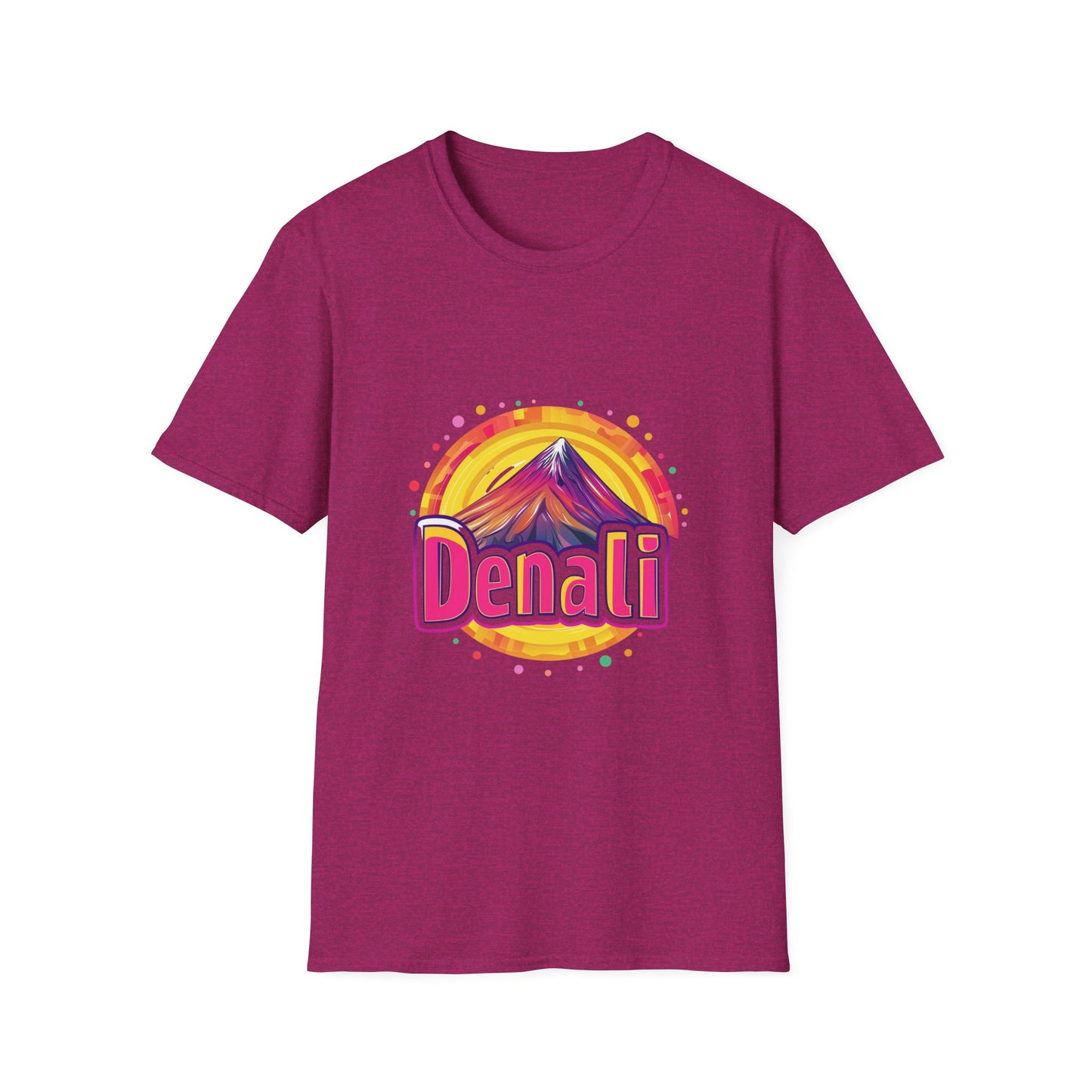 Retro Denali National Park T-Shirt | Vintage Mountain Sunset Unisex Tee