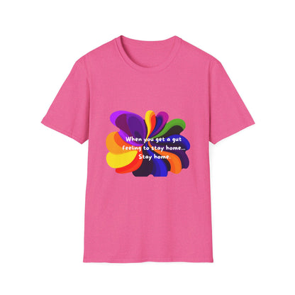 Rainbow Petal Self-Care T-Shirt | Stay Home Mental Health Tee