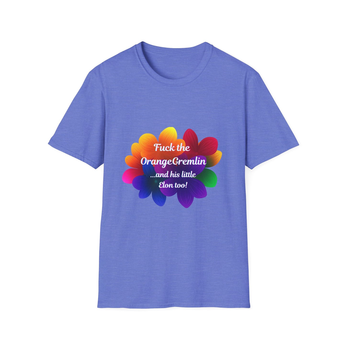 Rainbow Resistance Unisex T-Shirt | Anti-Fascist Flower Power Tee